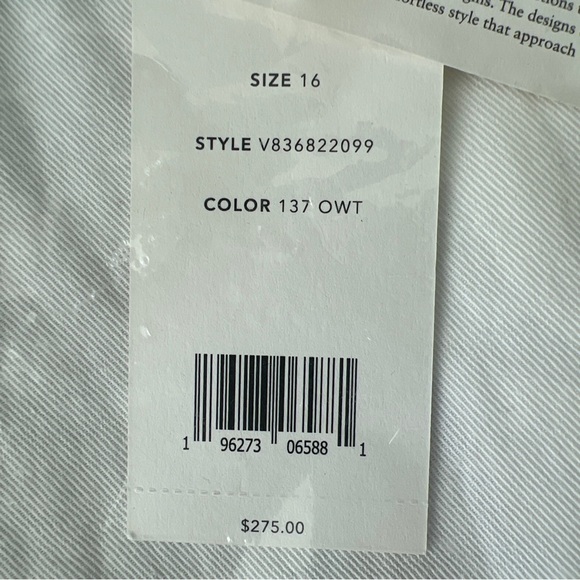 Vince Women's Belted Twill Short Cotton Linen White High Rise Pleated Pockets 16 - Picture 11 of 11